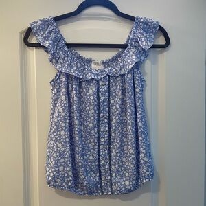 Blue and White kids dress top